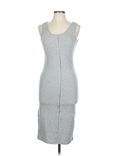 Pre-owned Assorted Brands Casual Dress In Gray