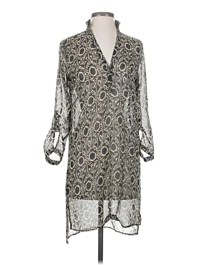 Pre-owned Assorted Brands Casual Dress In Gray