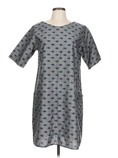 Pre-owned Assorted Brands Casual Dress In Gray