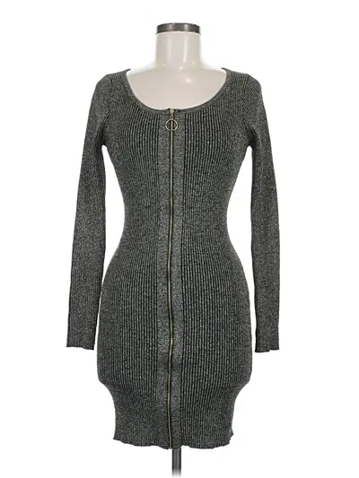 Pre-owned Assorted Brands Casual Dress In Gray