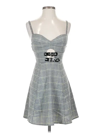 Pre-owned Assorted Brands Casual Dress In Gray