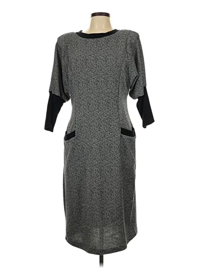 Pre-owned Assorted Brands Casual Dress In Gray