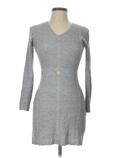 Pre-owned Assorted Brands Casual Dress In Gray