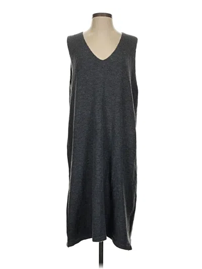 Pre-owned Assorted Brands Casual Dress In Gray