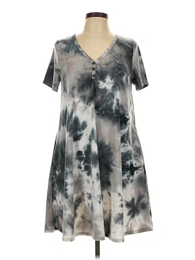 Pre-owned Assorted Brands Casual Dress In Gray