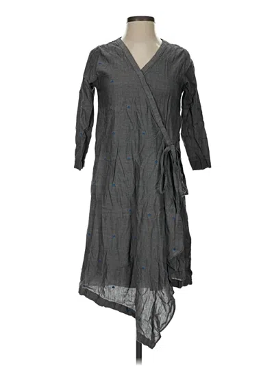 Pre-owned Assorted Brands Casual Dress In Gray