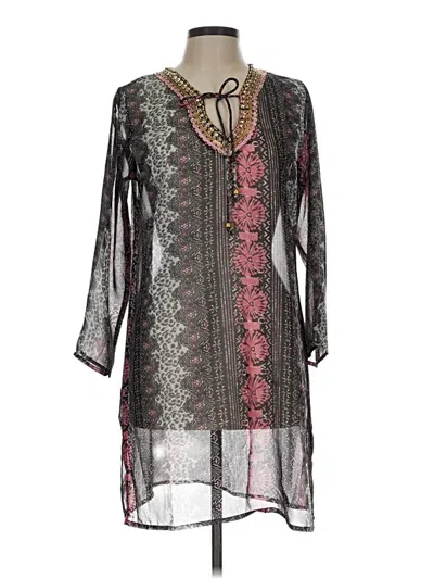 Pre-owned Assorted Brands Casual Dress In Gray