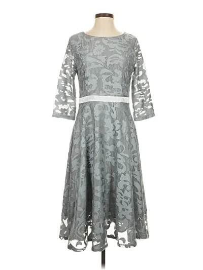 Pre-owned Assorted Brands Casual Dress In Gray