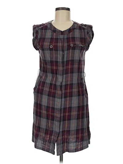 Pre-owned Assorted Brands Casual Dress In Gray