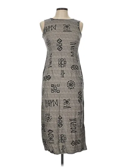 Pre-owned Assorted Brands Casual Dress In Gray