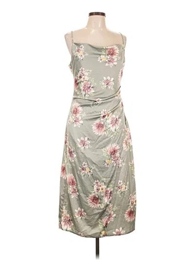 Pre-owned Assorted Brands Casual Dress In Gray