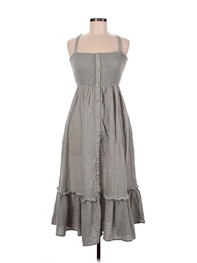 Pre-owned Assorted Brands Casual Dress In Gray