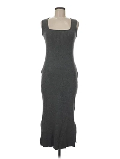 Pre-owned Assorted Brands Casual Dress In Gray