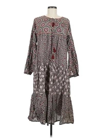 Pre-owned Assorted Brands Casual Dress In Gray