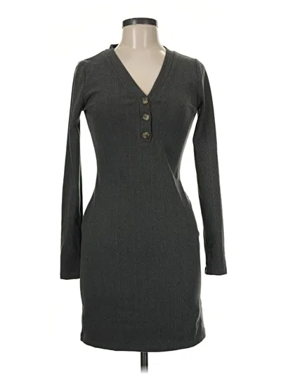 Pre-owned Assorted Brands Casual Dress In Gray