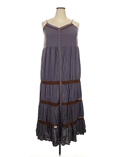 Pre-owned Assorted Brands Casual Dress In Gray