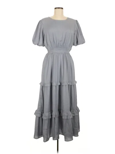 Pre-owned Assorted Brands Casual Dress In Gray