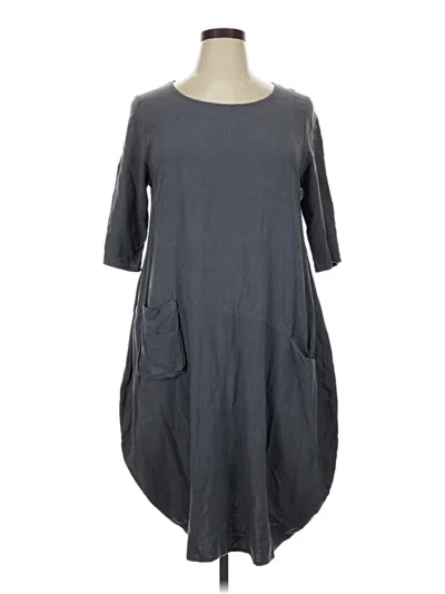 Pre-owned Assorted Brands Casual Dress In Gray