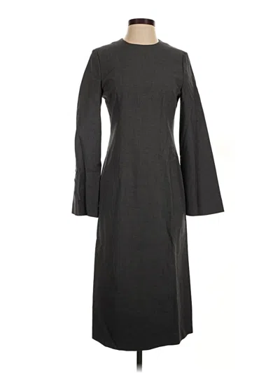 Pre-owned Assorted Brands Casual Dress In Gray