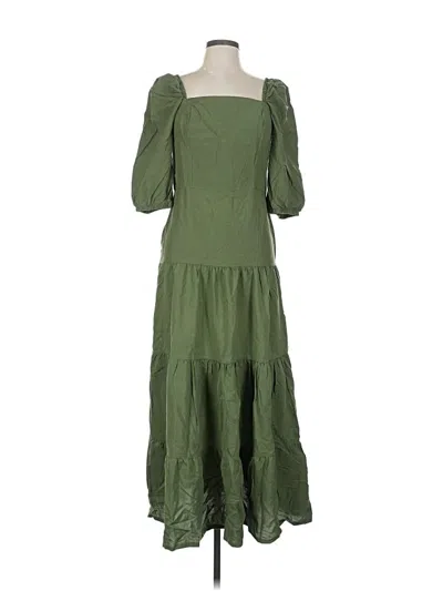 Pre-owned Assorted Brands Casual Dress In Green