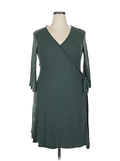 Pre-owned Assorted Brands Casual Dress In Green