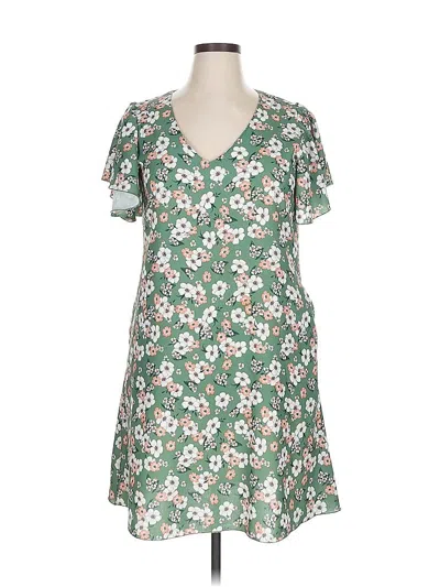 Pre-owned Assorted Brands Casual Dress In Green