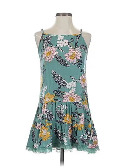 Pre-owned Assorted Brands Casual Dress In Green