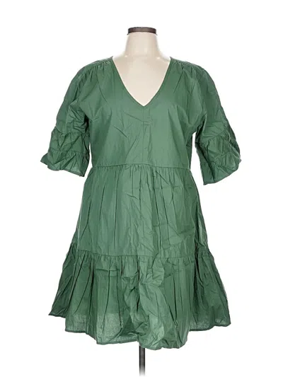 Pre-owned Assorted Brands Casual Dress In Green