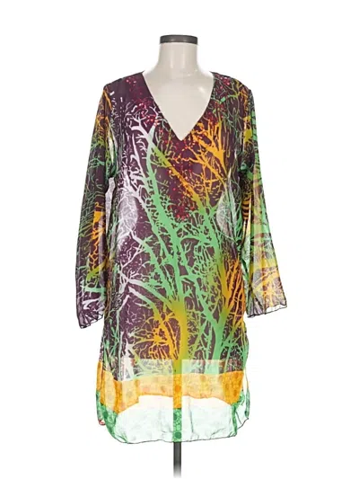 Pre-owned Assorted Brands Casual Dress In Green