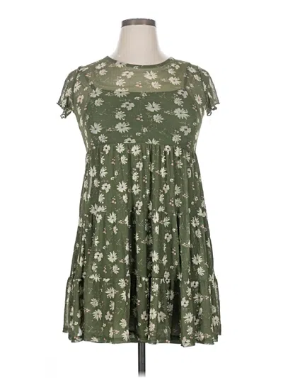 Pre-owned Assorted Brands Casual Dress In Green