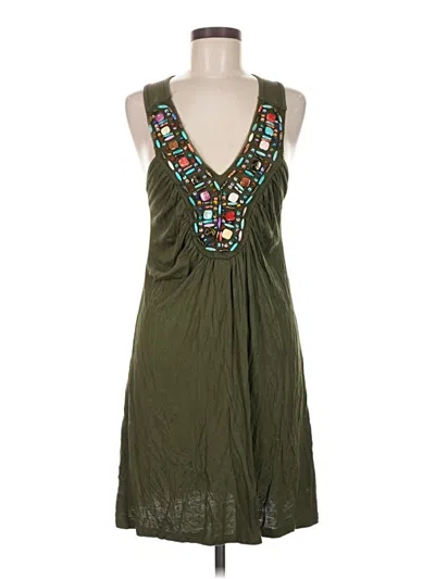 Pre-owned Assorted Brands Casual Dress In Green