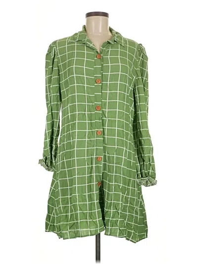 Pre-owned Assorted Brands Casual Dress In Green
