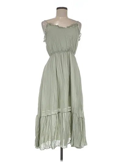 Pre-owned Assorted Brands Casual Dress In Green