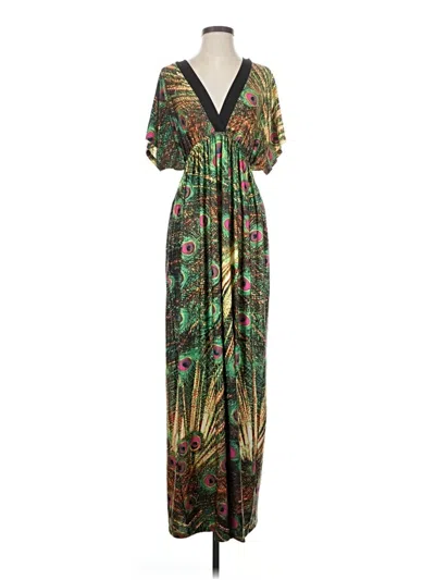 Pre-owned Assorted Brands Casual Dress In Green