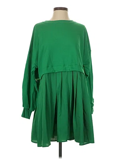 Pre-owned Assorted Brands Casual Dress In Green