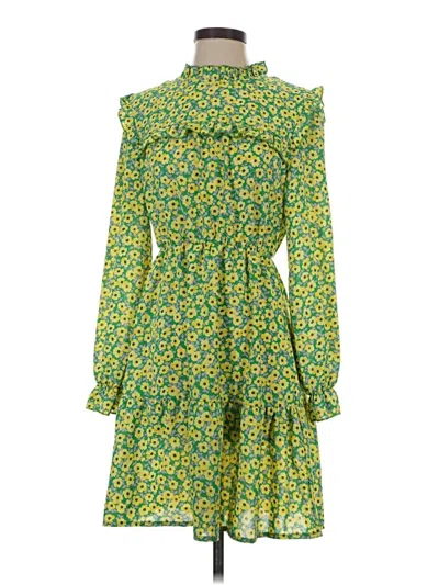 Pre-owned Assorted Brands Casual Dress In Green