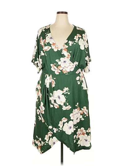 Pre-owned Assorted Brands Casual Dress In Green