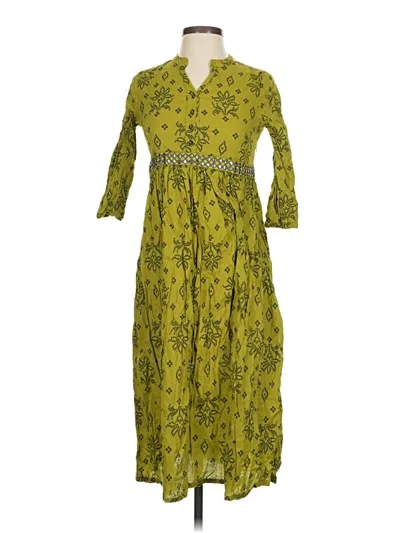 Pre-owned Assorted Brands Casual Dress In Green