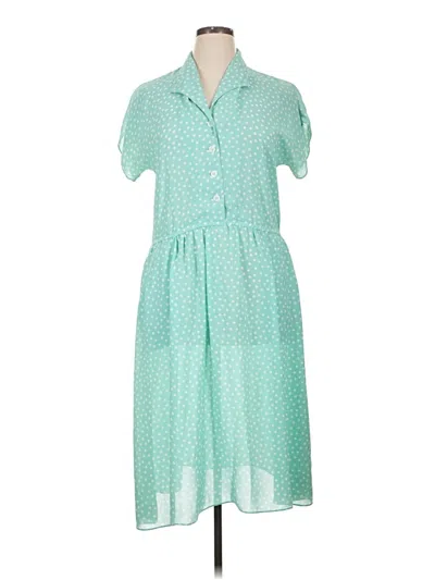 Pre-owned Assorted Brands Casual Dress In Green