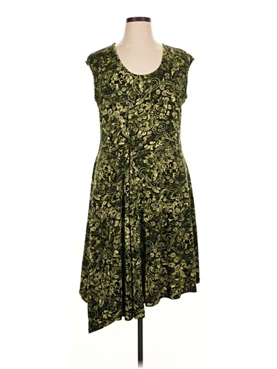 Pre-owned Assorted Brands Casual Dress In Green