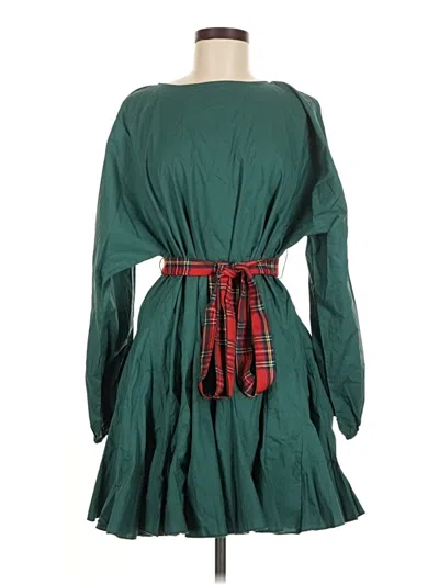 Pre-owned Assorted Brands Casual Dress In Green