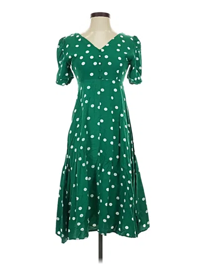 Pre-owned Assorted Brands Casual Dress In Green