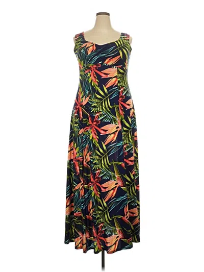 Pre-owned Assorted Brands Casual Dress In Green