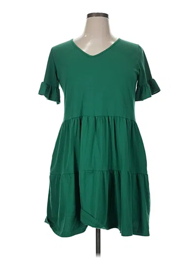 Pre-owned Assorted Brands Casual Dress In Green