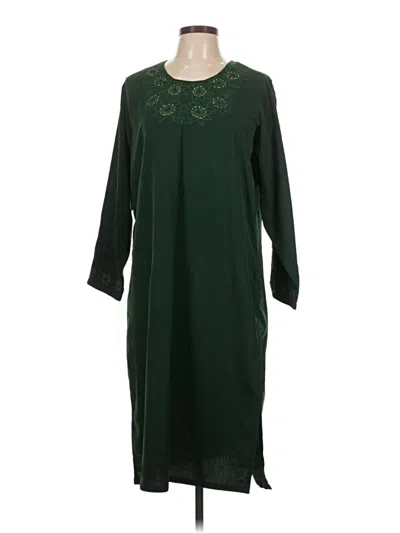 Pre-owned Assorted Brands Casual Dress In Green