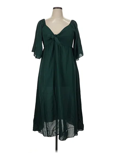 Pre-owned Assorted Brands Casual Dress In Green