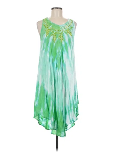 Pre-owned Assorted Brands Casual Dress In Green