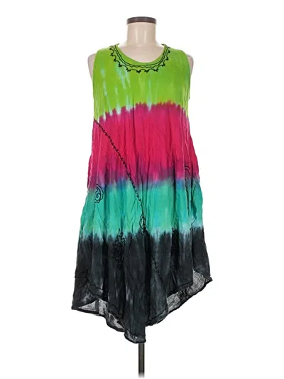 Pre-owned Assorted Brands Casual Dress In Green
