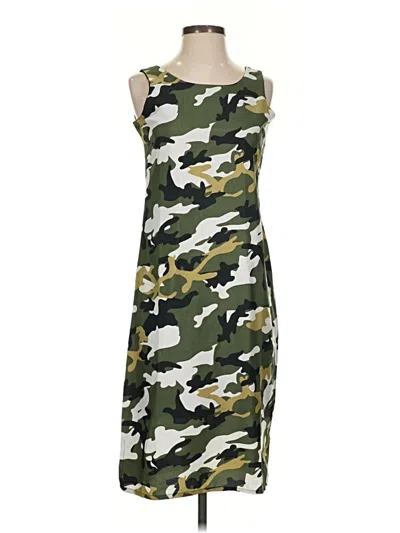 Pre-owned Assorted Brands Casual Dress In Green