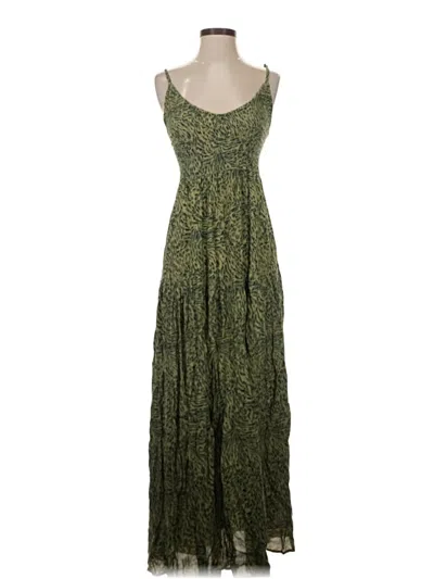 Pre-owned Assorted Brands Casual Dress In Green